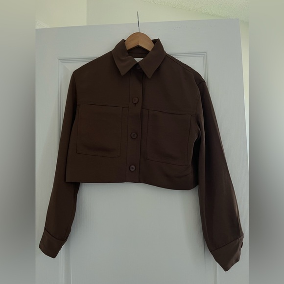 Wilfred Little Cropped Jacket Brown (Sold Out) - Picture 1 of 3